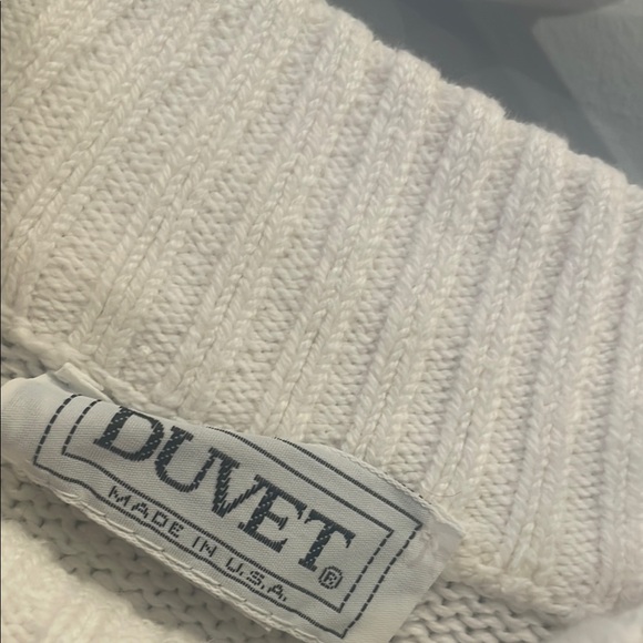 Elegant White Women's Sweater vintage made in USA - Picture 2 of 2